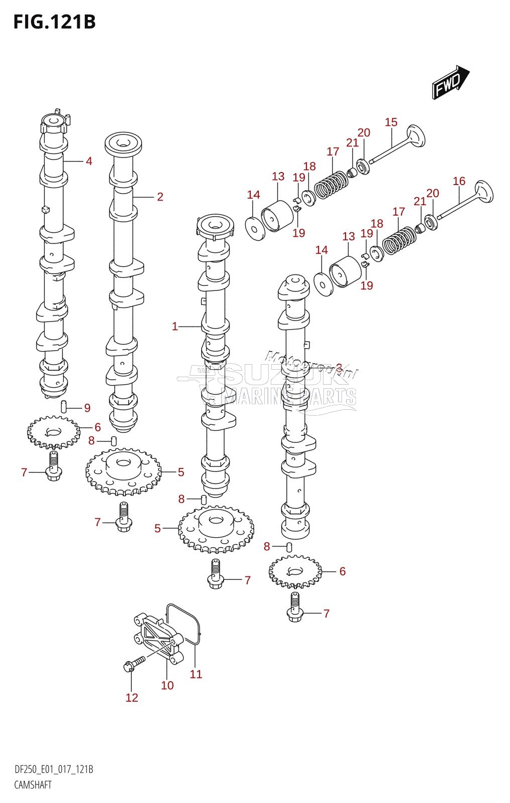 CAMSHAFT (DF200T:E40)