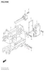 DF175T From 17502F-610001 (E01 E40)  2016 drawing RECTIFIER /​ IGNITION COIL (DF150TG:E40)