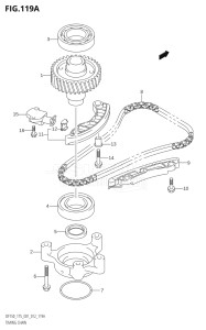 15002Z-210001 (2012) 150hp E01 E40-Gen. Export 1 - Costa Rica (DF150Z) DF150Z drawing TIMING CHAIN