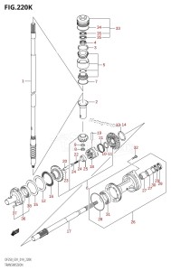 DF225Z From 22503Z-410001 (E01 E40)  2014 drawing TRANSMISSION (DF250T:E40)