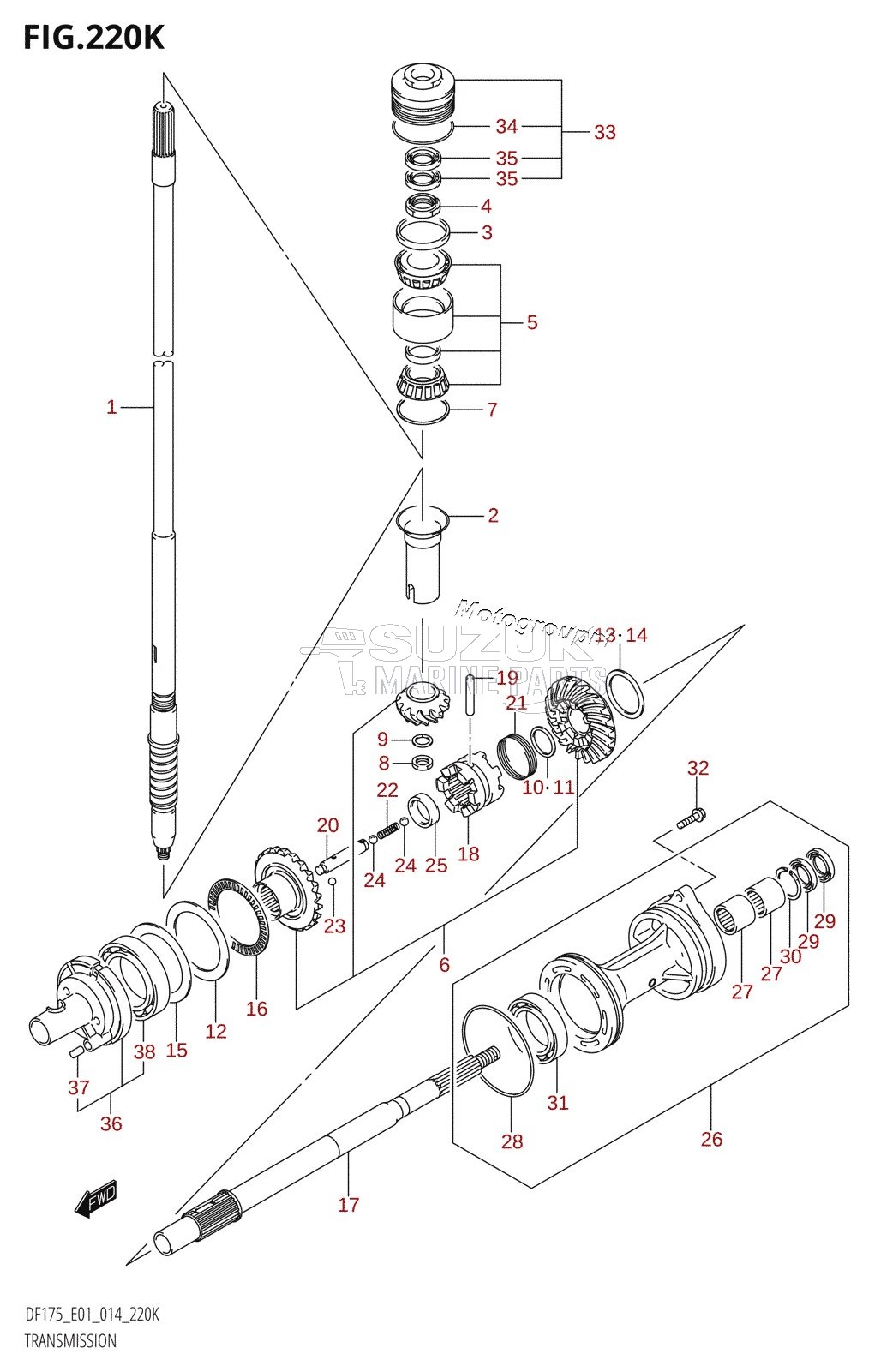 TRANSMISSION (DF175T:E40)