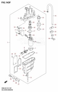 DF60A From 06002F-310001 (E01 E40)  2013 drawing FUEL VAPOR SEPARATOR (DF50ATH:E01)