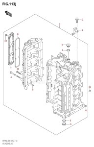 DF100A From 10003F-510001 (E01)  2015 drawing CYLINDER BLOCK (DF140AZ:E40)