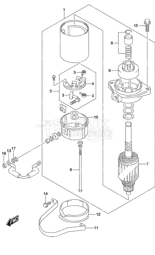 Starting Motor Non-Remote Control