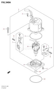 DF225Z From 22501Z-880001 (E01 E40)  2008 drawing PTT MOTOR (X-TRANSOM,XX-TRANSOM)