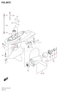 DF80A From 08002F-610001 (E03)  2016 drawing GEAR CASE (DF90A:E03)