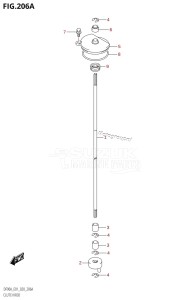 DF70A From 07003F-040001 (E01 E03 E11 E40)  2020 drawing CLUTCH ROD (DF70A,DF80A,DF90A,DF100B)