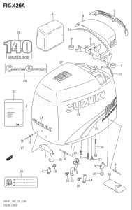 14001Z-680001 (2006) 140hp E01 E40-Gen. Export 1 - Costa Rica (DF140WZK6  DF140ZK6) DF140 drawing ENGINE COVER (K2)