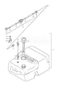 Outboard DF 50 drawing Fuel Tank