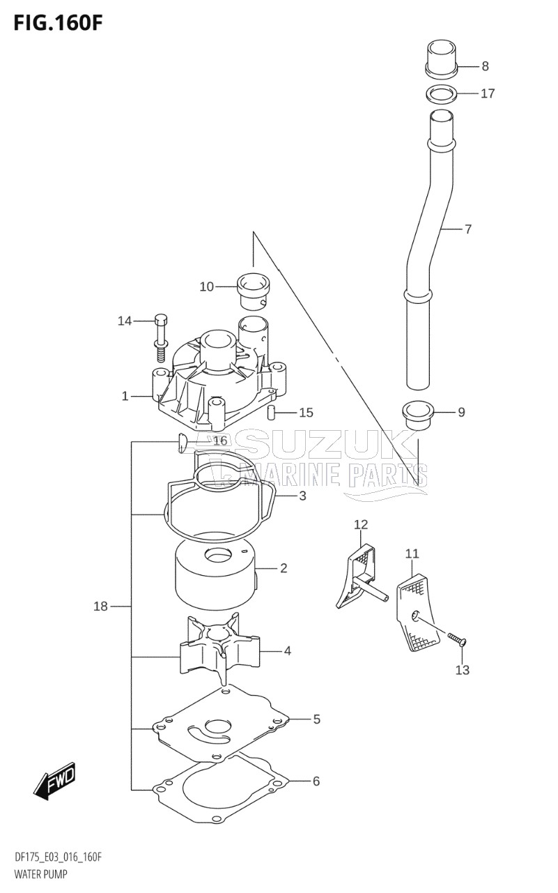 WATER PUMP (DF175TG:E03)