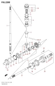 DF175T From 17502F-310001 (E01 E40)  2013 drawing TRANSMISSION (DF175T:E01)