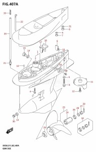 DF200 From 20002F-040001 (E01 E40)  2020 drawing GEAR CASE (DF200T)