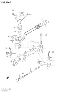 DF175Z From 17502Z-410001 (E01 E40)  2014 drawing THROTTLE ROD (DF175T:E01)