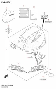 DF30A From 03003F-510001 (P03)  2015 drawing ENGINE COVER (DF25AT:P03)