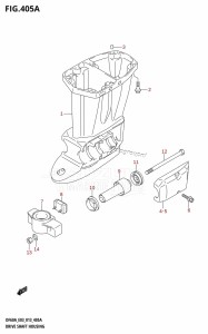 DF60A From 06002F-310001 (E03)  2013 drawing DRIVE SHAFT HOUSING