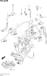 02504F-240001 (2022) 25hp P03-U.S.A (DF25A    DF25AT    DF25ATH    DT25K) DF25A drawing HARNESS (DF25AT,DF30AT)