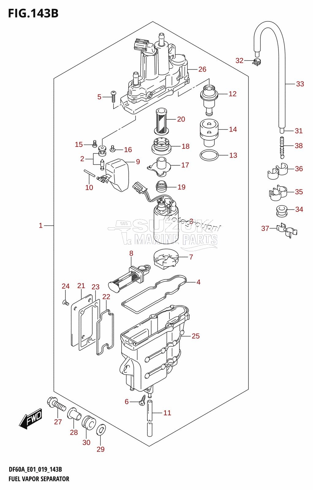 FUEL VAPOR SEPARATOR (E40)