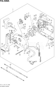 00502F-210001 (2012) 5hp P01-Gen. Export 1 (DF5) DF5 drawing OPT:REMOTE CONTROL