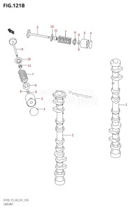 DF115Z From 11502Z-210001 (E03)  2012 drawing CAMSHAFT (DF115T:E03)