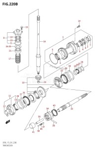 DF90 From 09001F-371001 (E01)  2003 drawing TRANSMISSION (DF115Z,DF115WZ)