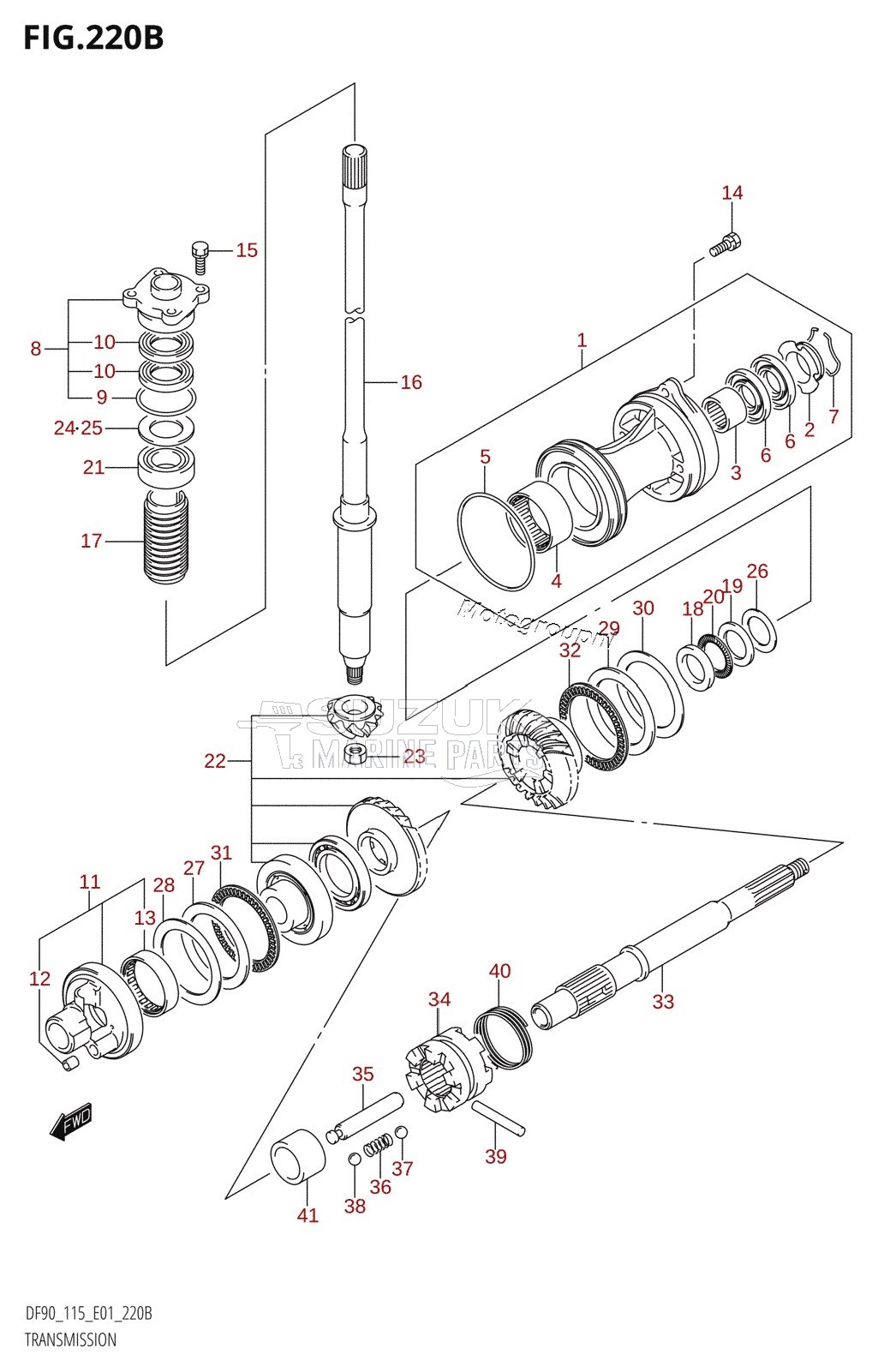 TRANSMISSION (DF115Z,DF115WZ)