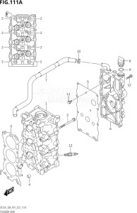 02504F-240001 (2022) 25hp P01-Gen. Export 1 (DF25A    DF25AT    DF25ATH    DT25K) DF25A drawing CYLINDER HEAD