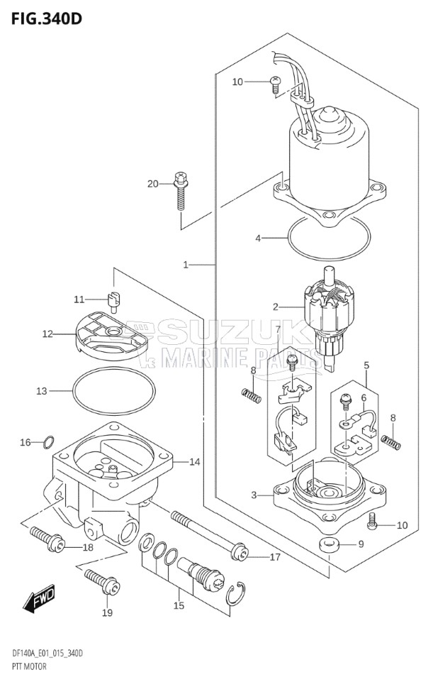 PTT MOTOR (DF115AZ:E01)