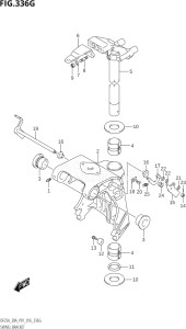 03003F-610001 (2016) 30hp P01 P40-Gen. Export 1 (DF30A  DF30AQ  DF30AR  DF30AT  DF30ATH  DT30  DT30R) DF30A drawing SWIVEL BRACKET (DF30AT:P01)