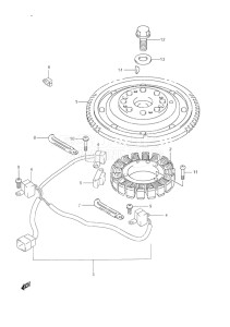 Outboard DF 60 drawing Magneto