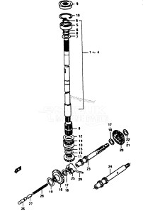 DT16 From D-10001 ()  1983 drawing TRANSMISSION