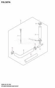 DF40A From 04003F-510001 (E01 E13)  2015 drawing OPT:WATER PRESSURE GAUGE SUB KIT