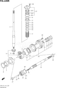 04004F-410001 (2014) 40hp E34-Italy (DF40AST) DF40A drawing TRANSMISSION (DF60AVT:E01)