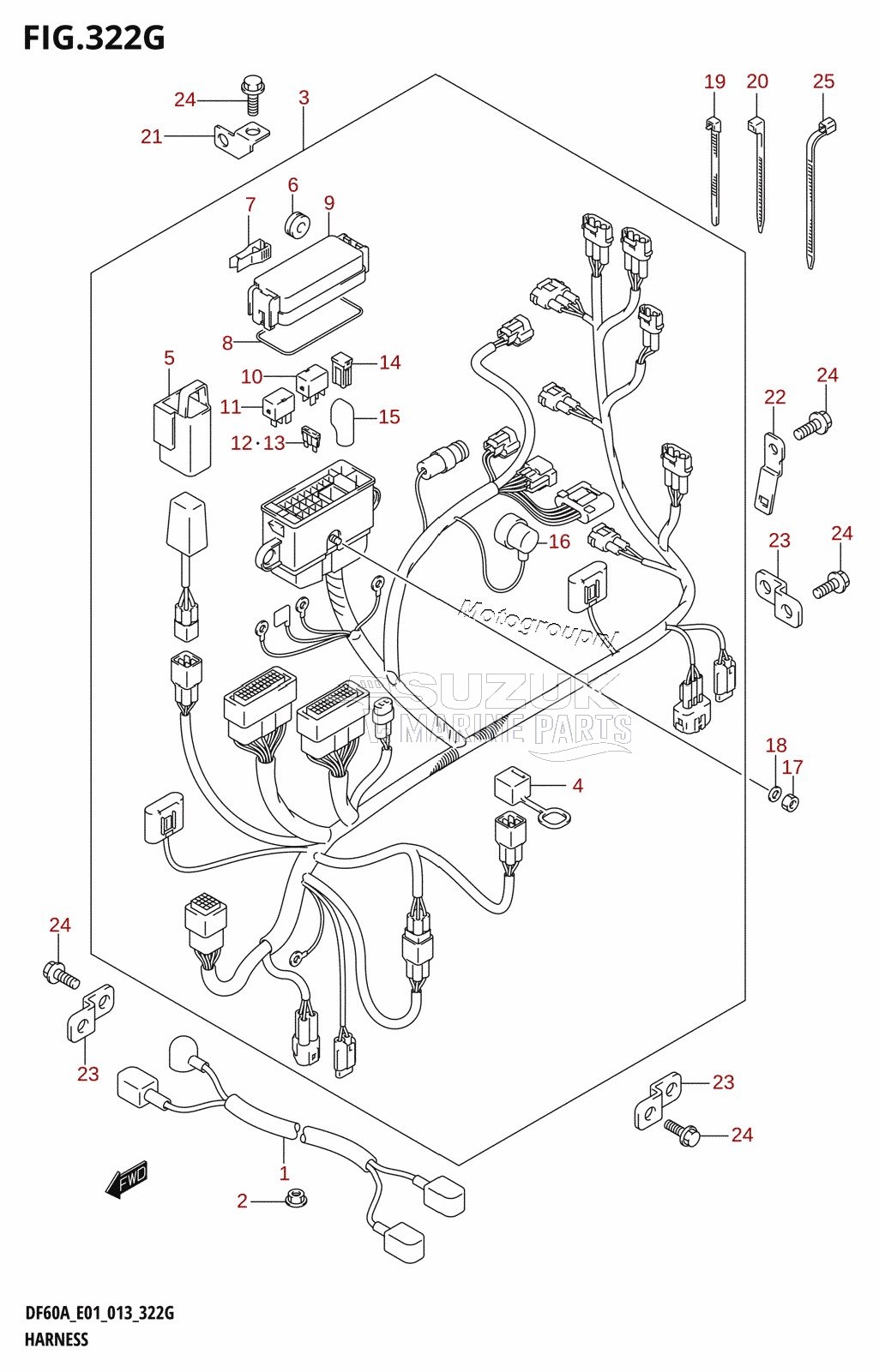 HARNESS (DF60A:E01)