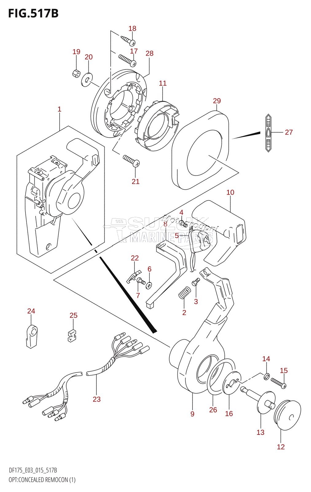 OPT:CONCEALED REMOCON (1) (DF150Z:E03)