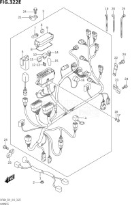 04003F-210001 (2012) 40hp E01-Gen. Export 1 (DF40AQH  DF40AT) DF40A drawing HARNESS (DF50ATH:E01)