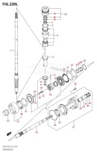 DF225T From 22503F-410001 (E01 E40)  2014 drawing TRANSMISSION (DF250Z:E01)