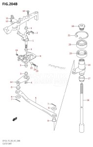 DF150Z From 15002Z-210001 (E03)  2012 drawing CLUTCH SHAFT (DF150Z:E03)