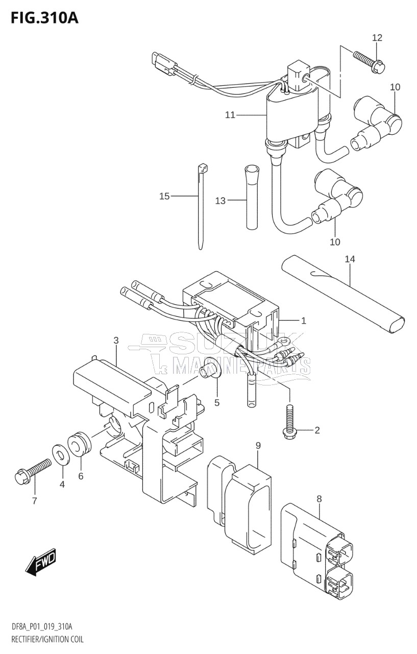 RECTIFIER / IGNITION COIL (DF8A,DF9.9A)