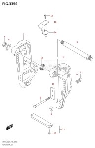 DF175T From 17502F-610001 (E01 E40)  2016 drawing CLAMP BRACKET (DF175ZG:E40)