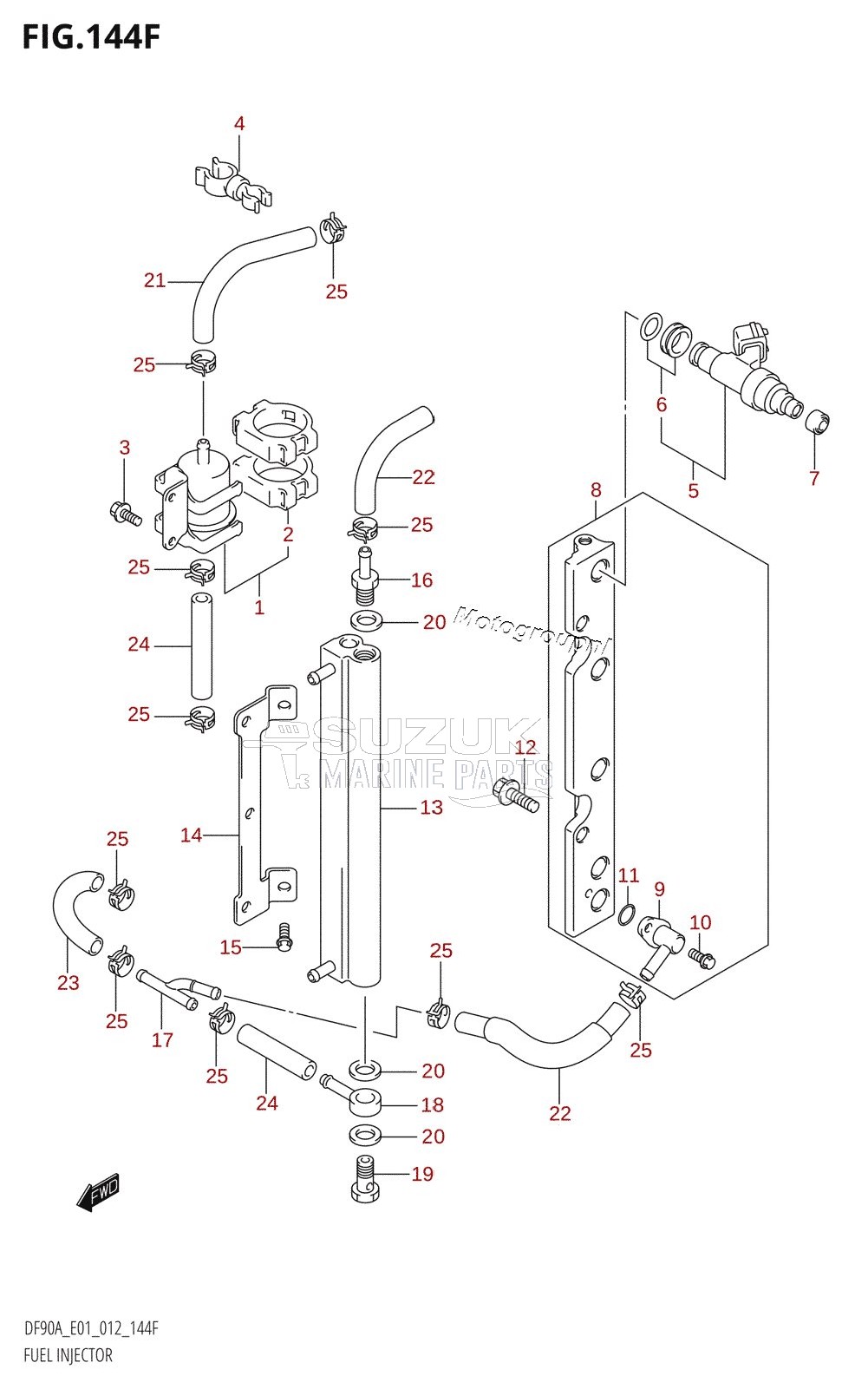 FUEL INJECTOR (DF80A:E40)