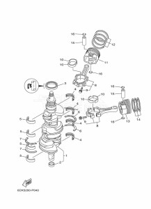 FL250GETX drawing CRANKSHAFT--PISTON