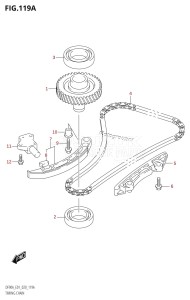 DF100B From 10004F-140001 (E01 E40)  2021 drawing TIMING CHAIN