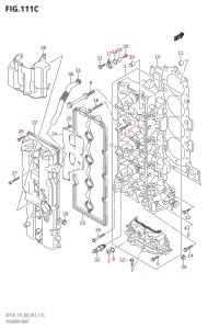 DF150Z From 15002Z-310001 (E03)  2013 drawing CYLINDER HEAD (DF175T:E03)