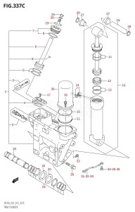 DF200Z From 20002Z-310001 (E01 E40)  2013 drawing TRIM CYLINDER (DF200Z:E01:(X-TRANSOM,XX-TRANSOM))