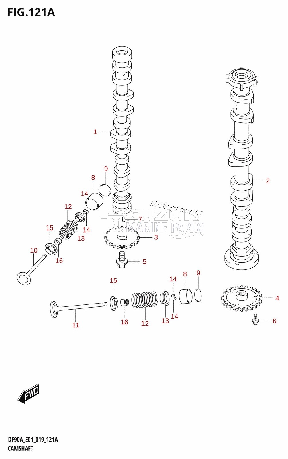 CAMSHAFT (DF70A,DF70ATH)