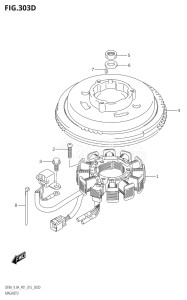 00801F-510001 (2005) 8hp P01-Gen. Export 1 (DF8A  DF8AR) DF8A drawing MAGNETO (DF9.9AR:P01)