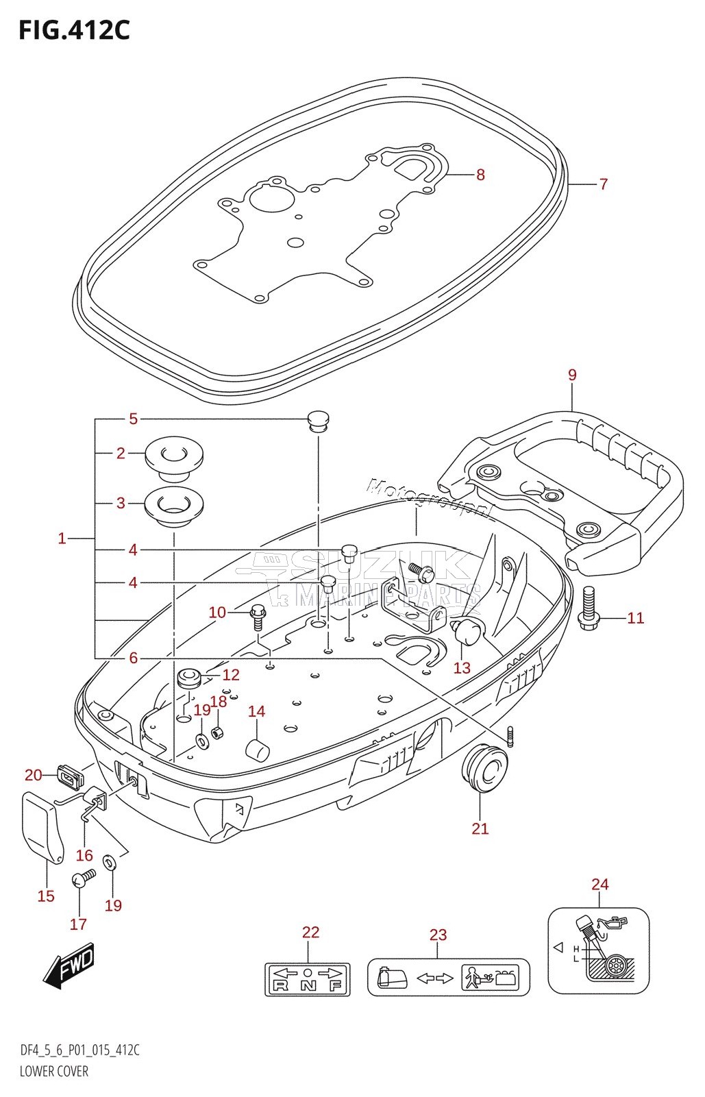 LOWER COVER (DF6:P01)