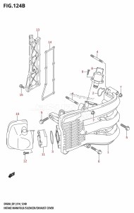 DF40A From 04003F-410001 (E01)  2014 drawing INTAKE MANIFOLD /​ SILENCER /​ EXHAUST COVER (DF40AQH:E01)