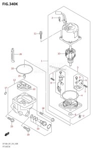 DF140AZ From 14003Z-410001 (E01)  2014 drawing PTT MOTOR (DF140AZ:E40)