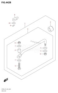 DF90A From 09003F-240001 (E11 E40)  2022 drawing DRAG LINK (DF70ATH,DF90ATH)